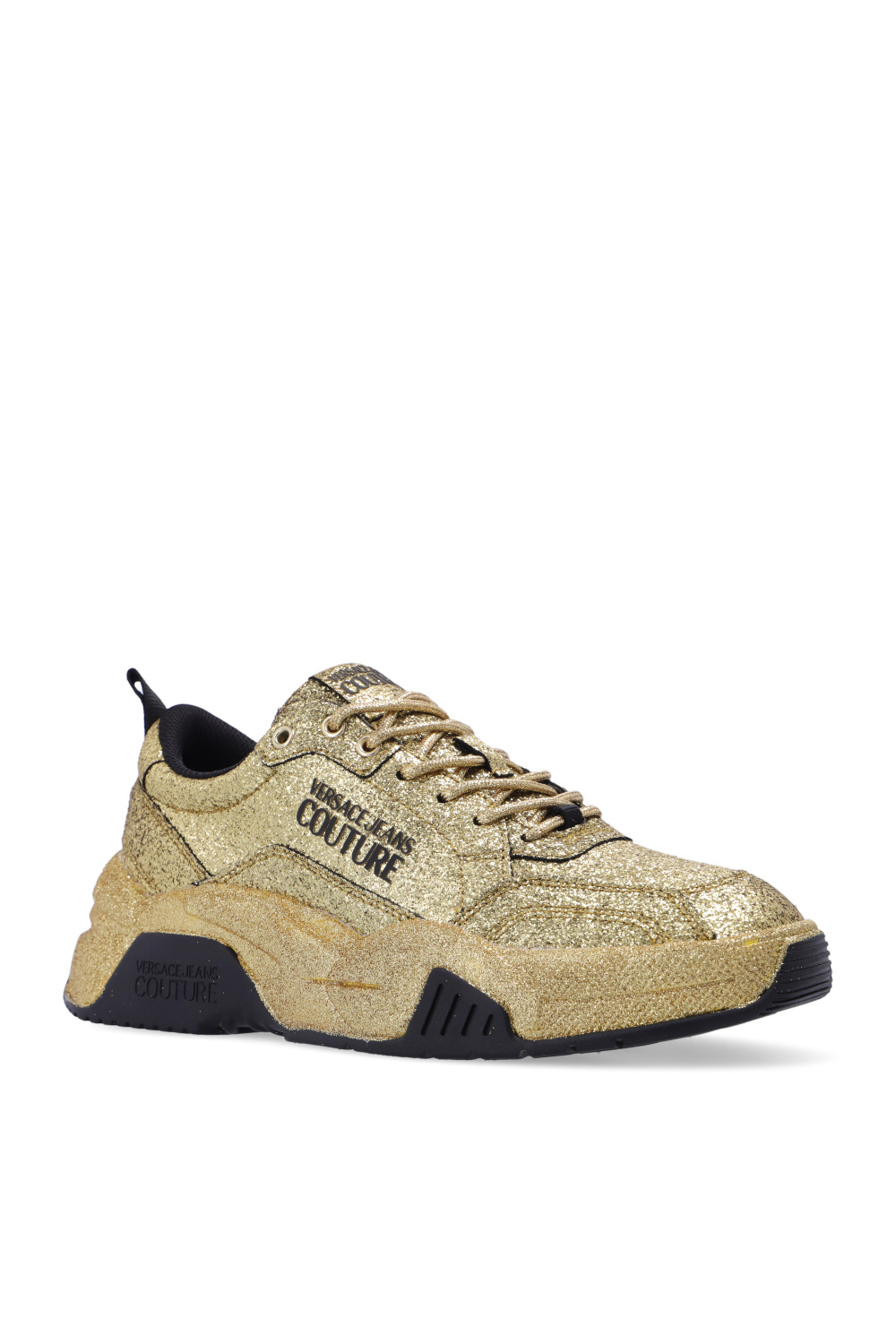 スニーカー VERSACE JEANS COUTURE Men Sneakers Gold 78YA3SD1ZPB17 G89 SchaferandweinerShops GB - Sneakers with logo Versace Jeans